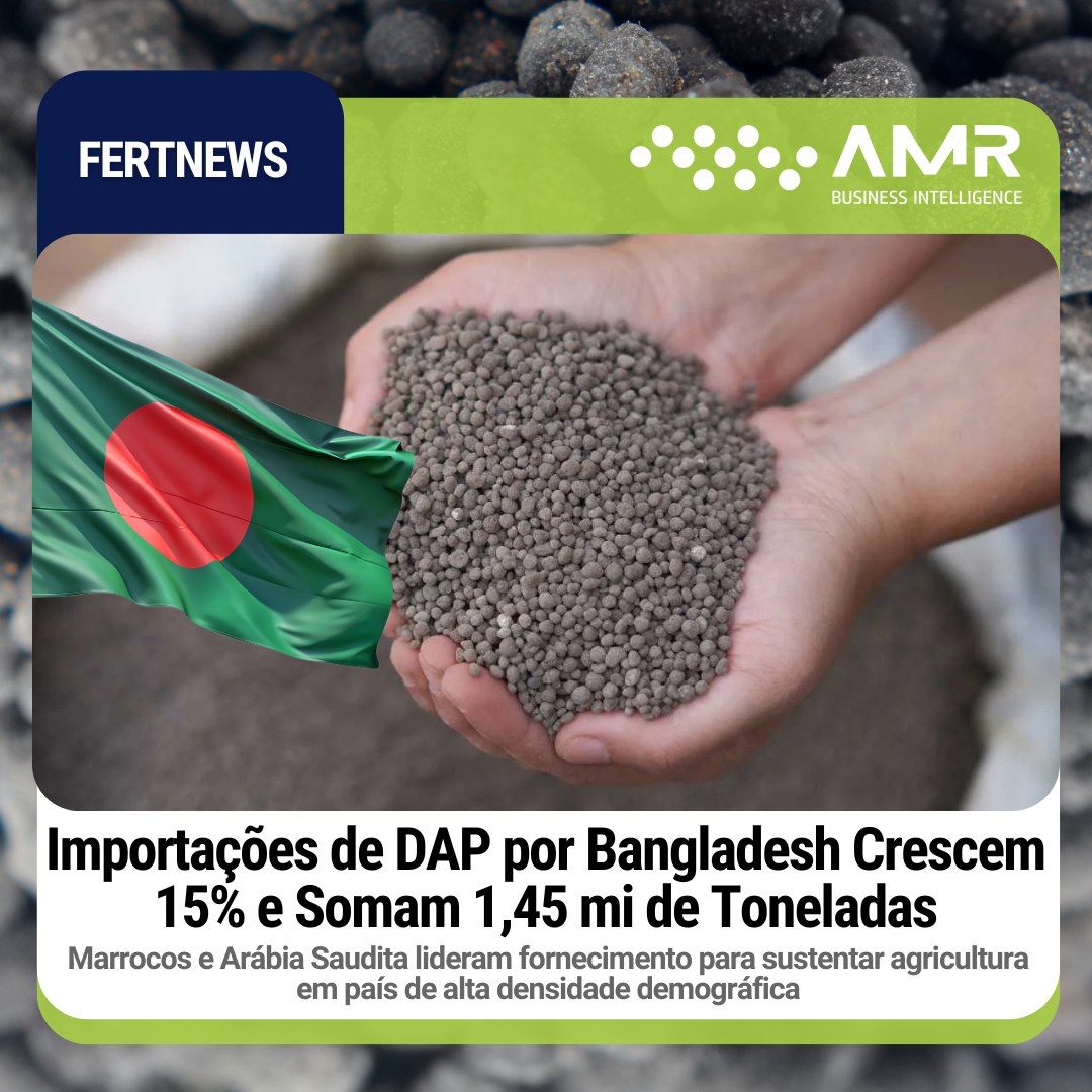 Capa da postagem Importações de DAP por Bangladesh Crescem 15% e Somam 1,45 mi de Toneladas