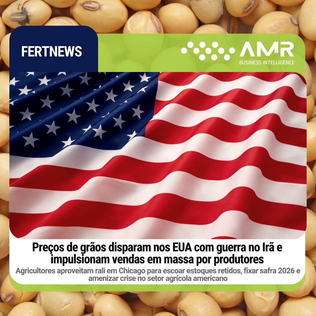 Capa da postagem Preços de grãos disparam nos EUA com guerra no Irã e impulsionam vendas em massa por produtores