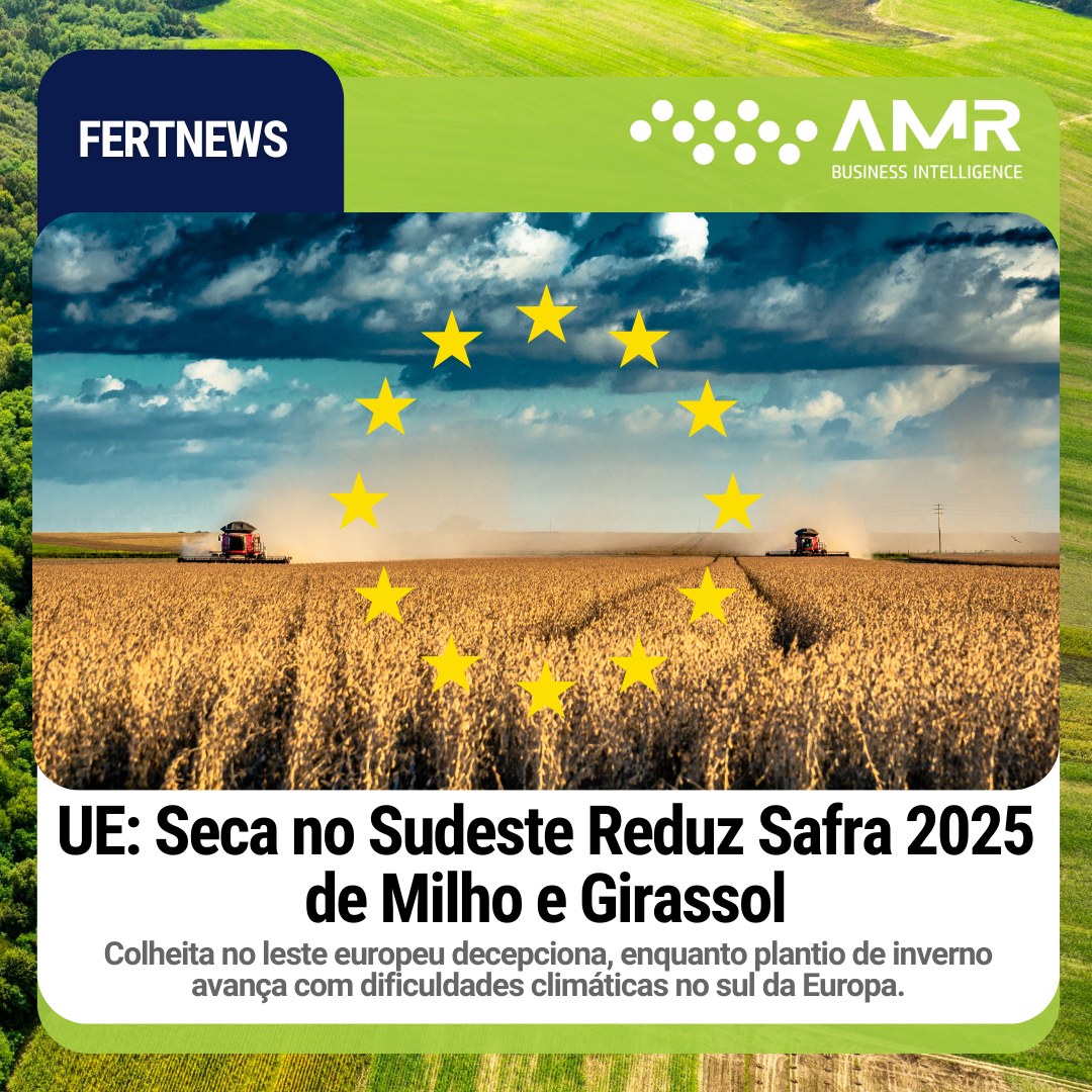 Capa da postagem UE: Seca no Sudeste Reduz Safra 2025 de Milho e Girassol