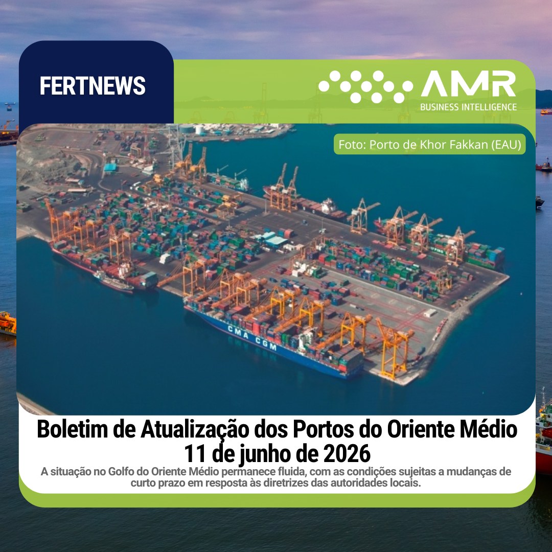 Capa da postagem Boletim de Atualização dos Portos do Oriente Médio (11 de junho)