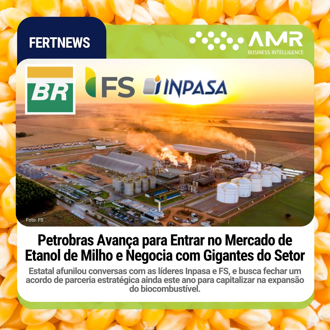 Capa da postagem Petrobras Avança para Entrar no Mercado de Etanol de Milho e Negocia com Gigantes do Setor