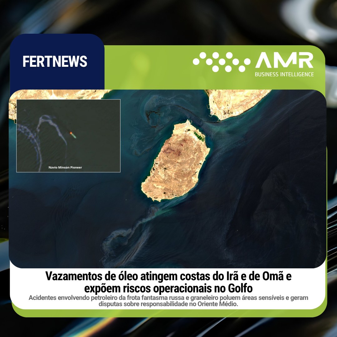 Capa da postagem Vazamentos de óleo atingem costas do Irã e de Omã e expõem riscos operacionais no Golfo