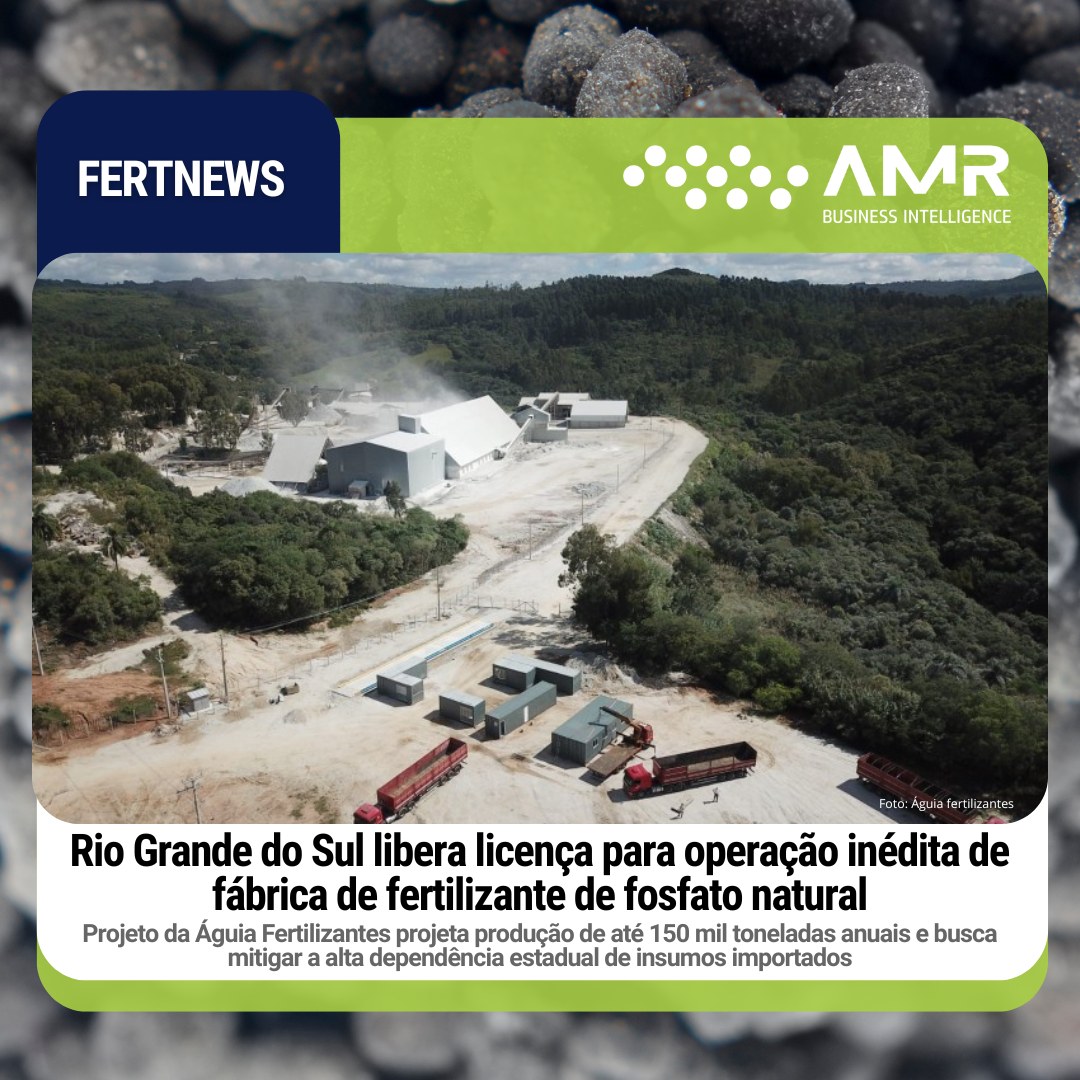 Capa da postagem Rio Grande do Sul libera licença para operação inédita de fábrica de fertilizante de fosfato natural