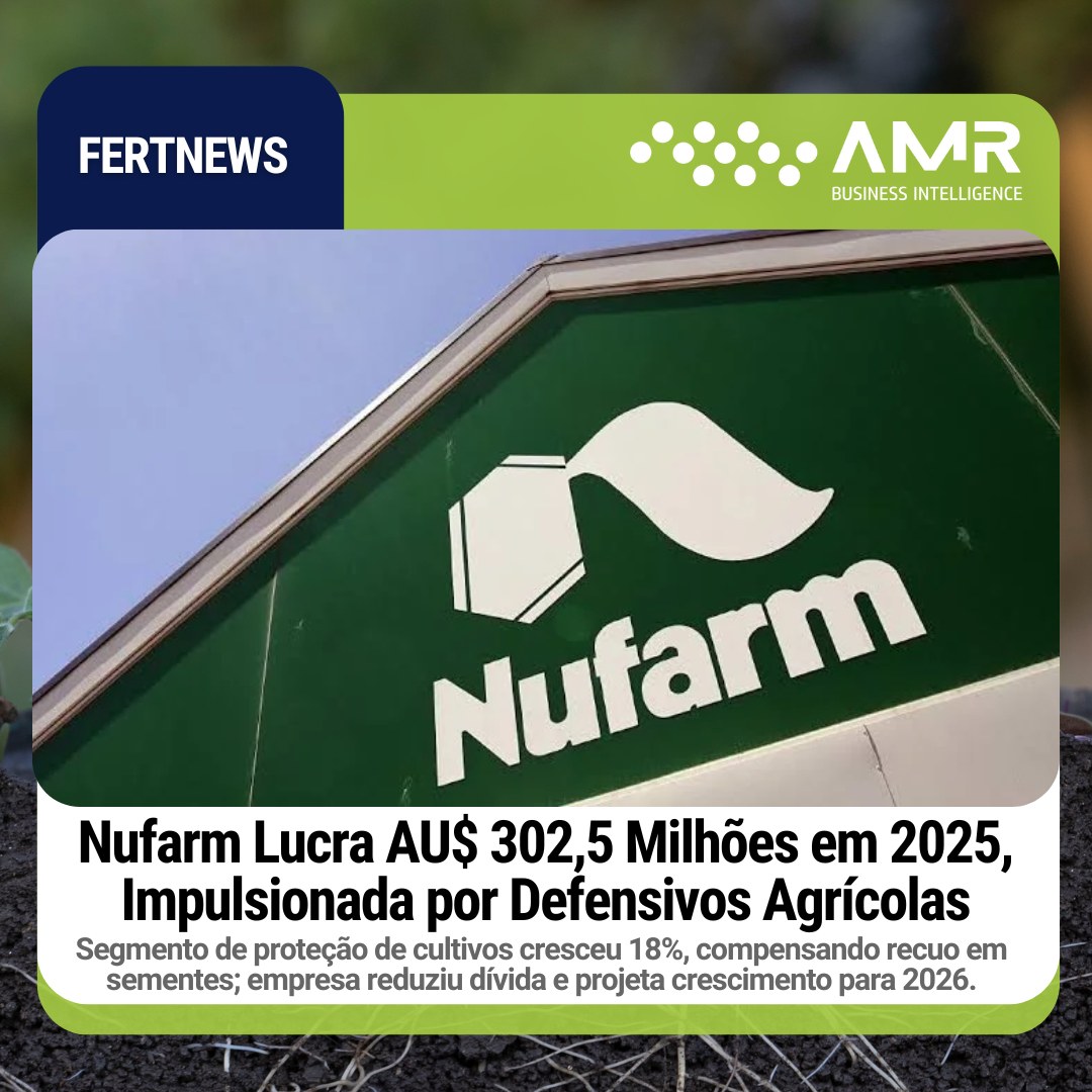 Capa da postagem Nufarm Lucra AU$ 302,5 Milhões em 2025, Impulsionada por Defensivos Agrícolas