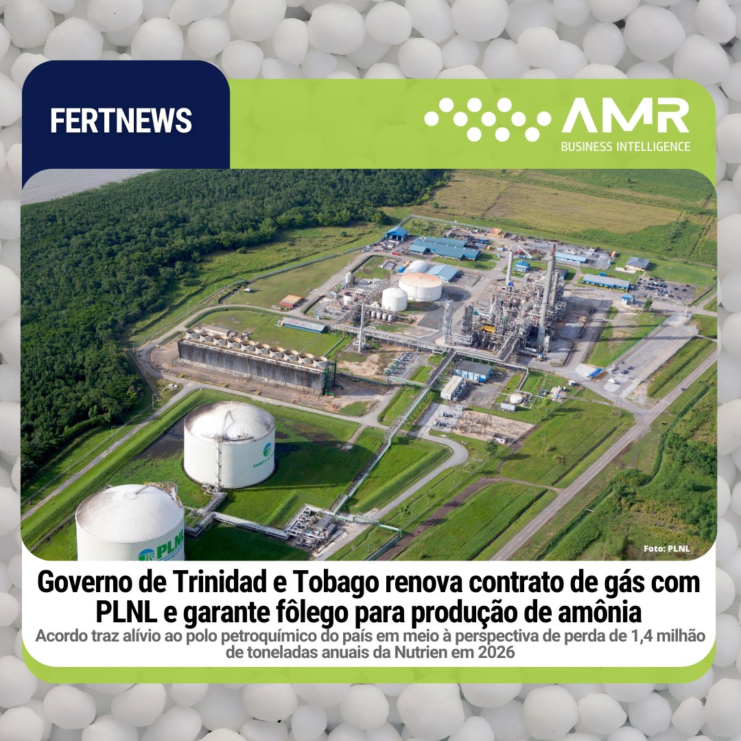 Capa da postagem Governo de Trinidad e Tobago renova contrato de gás com PLNL e garante fôlego para produção de amônia
