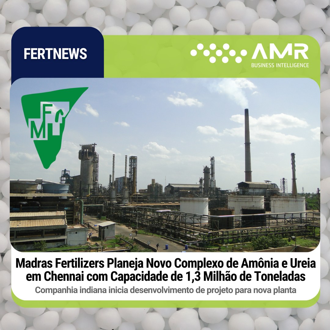 Capa da postagem Madras Fertilizers Planeja Novo Complexo de Amônia e Ureia em Chennai com Capacidade de 1,3 Milhão de Toneladas