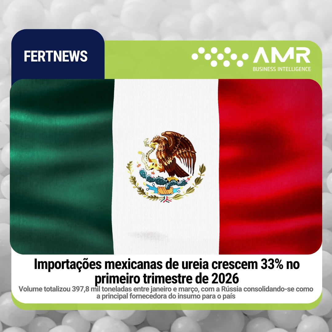 Capa da postagem Importações mexicanas de ureia crescem 33% no primeiro trimestre de 2026