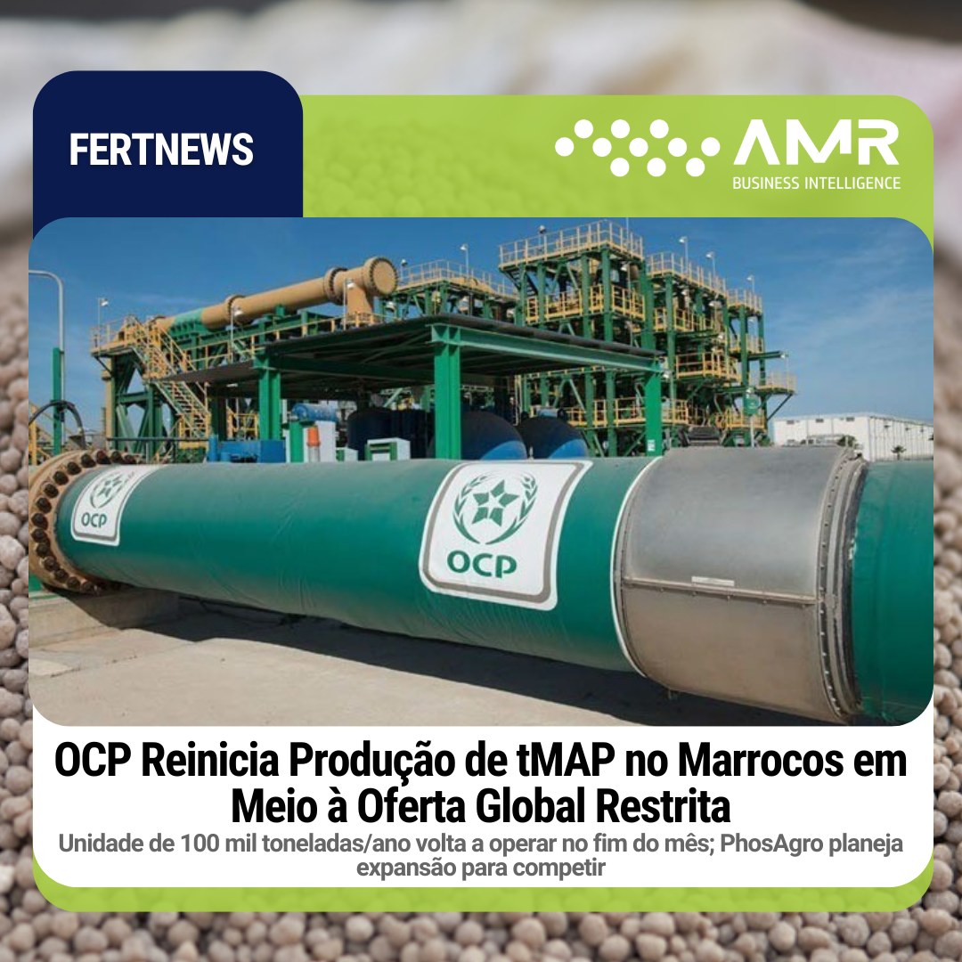 Capa da postagem OCP Reinicia Produção de tMAP no Marrocos em Meio à Oferta Global Restrita