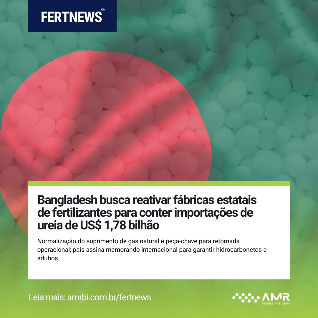 Capa da postagem Bangladesh busca reativar fábricas estatais de fertilizantes para conter importações de ureia de US$ 1,78 bilhão
