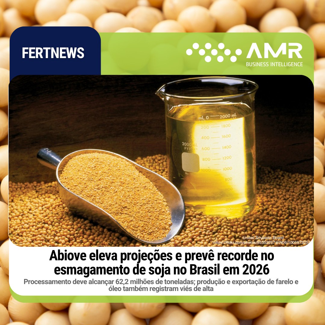 Capa da postagem Abiove eleva projeções e prevê recorde no esmagamento de soja no Brasil em 2026