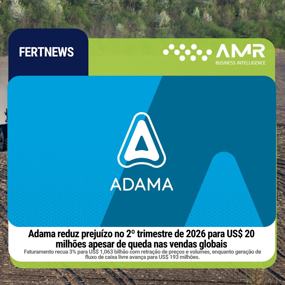 Capa da postagem Adama reduz prejuízo no 2º trimestre de 2026 para US$ 20 milhões apesar de queda nas vendas globais