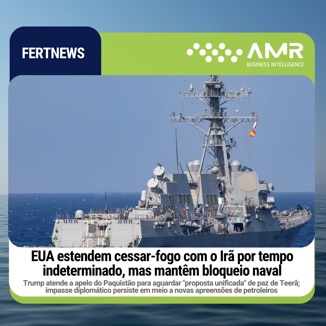 Capa da postagem EUA estendem cessar-fogo com o Irã por tempo indeterminado, mas mantêm bloqueio naval