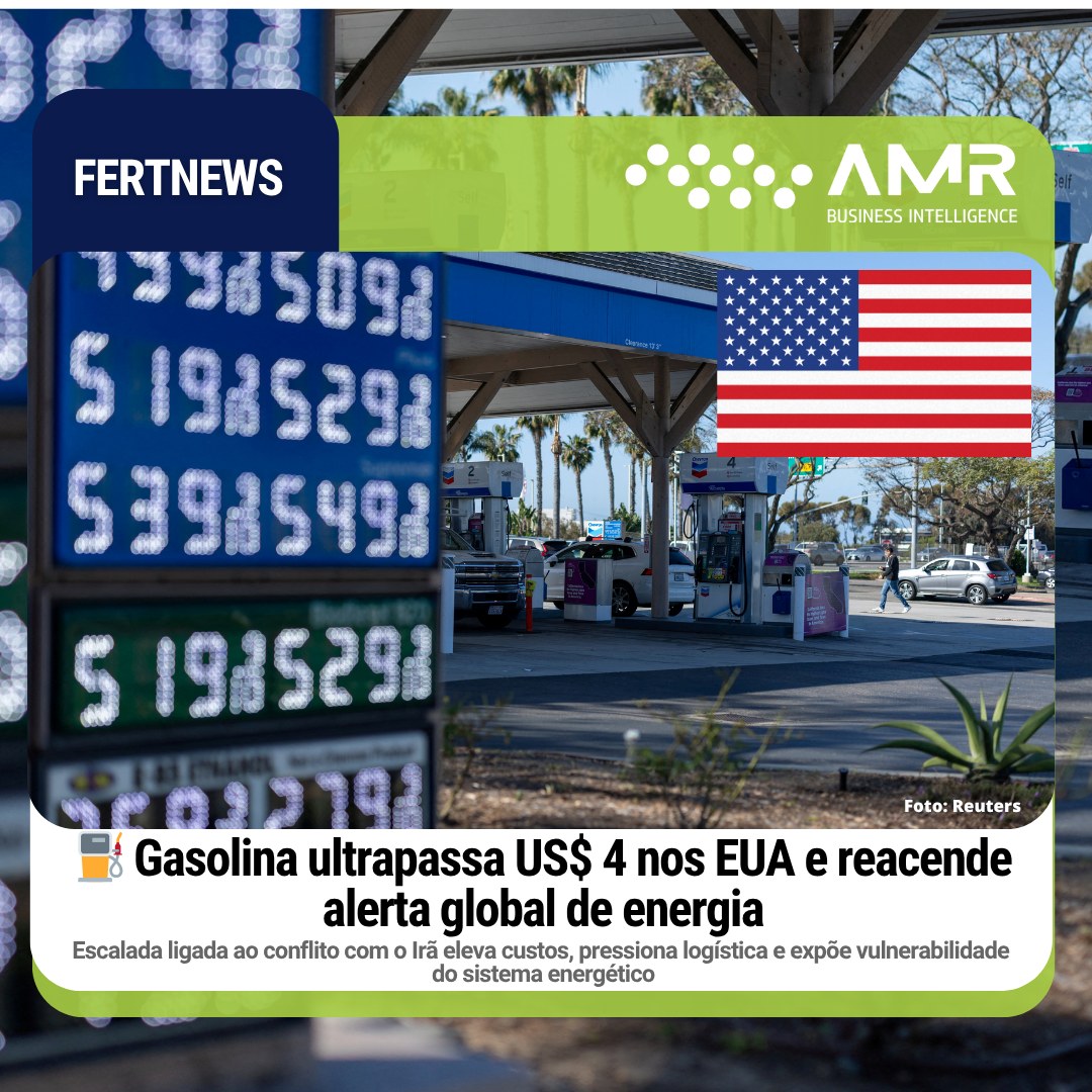 Capa da postagem ⛽ Gasolina ultrapassa US$ 4 nos EUA e reacende alerta global de energia