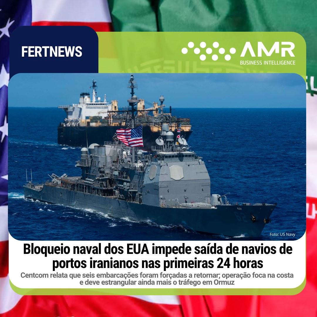 Capa da postagem Bloqueio naval dos EUA impede saída de navios de portos iranianos nas primeiras 24 horas