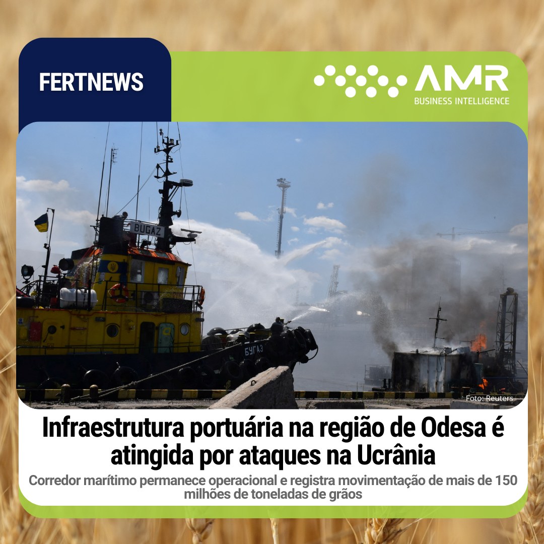 Capa da postagem Infraestrutura portuária na região de Odesa é atingida por ataques na Ucrânia