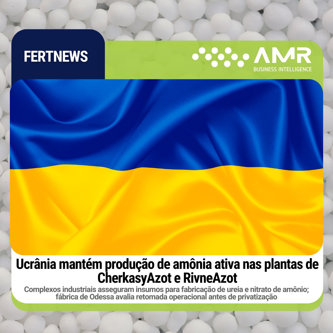 Capa da postagem Ucrânia mantém produção de amônia ativa nas plantas de CherkasyAzot e RivneAzot