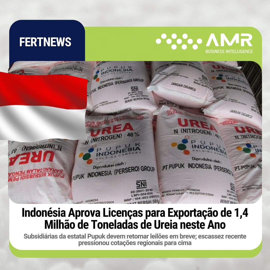 Capa da postagem Indonésia Aprova Licenças para Exportação de 1,4 Milhão de Toneladas de Ureia neste Ano