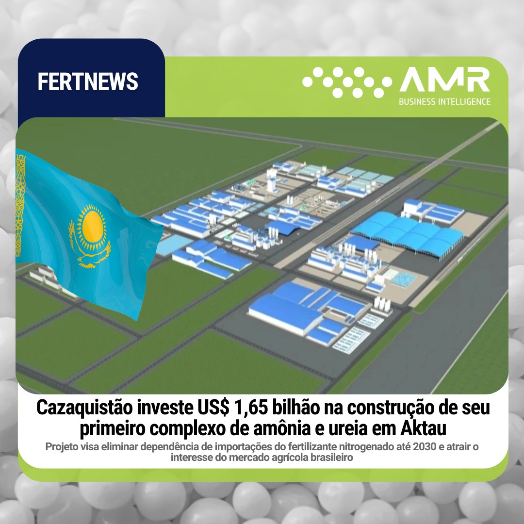 Capa da postagem Cazaquistão investe US$ 1,65 bilhão na construção de seu primeiro complexo de amônia e ureia em Aktau