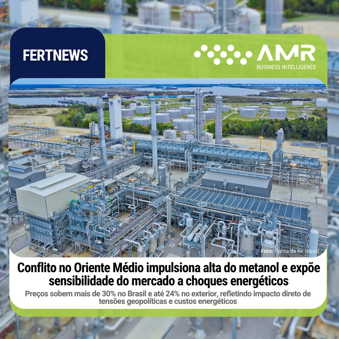 Capa da postagem Conflito no Oriente Médio impulsiona alta do metanol e expõe sensibilidade do mercado a choques energéticos
