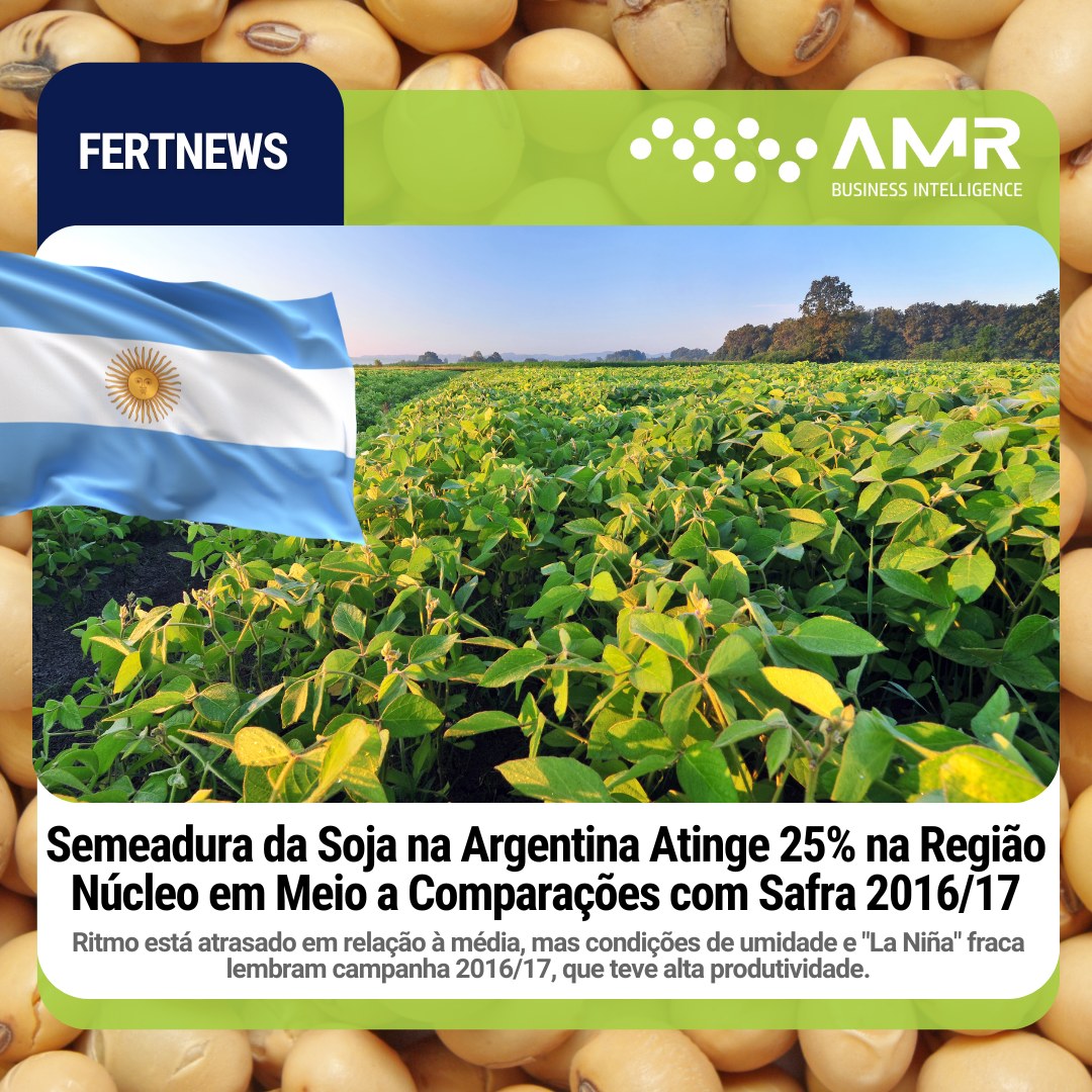 Capa da postagem Semeadura da Soja na Argentina Atinge 25% na Região Núcleo em Meio a Comparações com Safra 2016/17