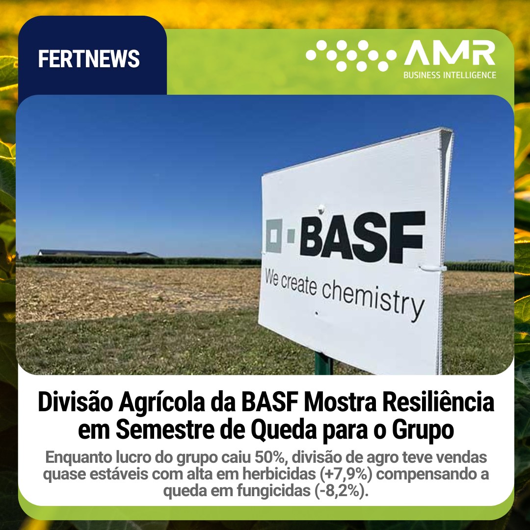 Capa da postagem Divisão Agrícola da BASF Mostra Resiliência em Semestre de Queda para o Grupo