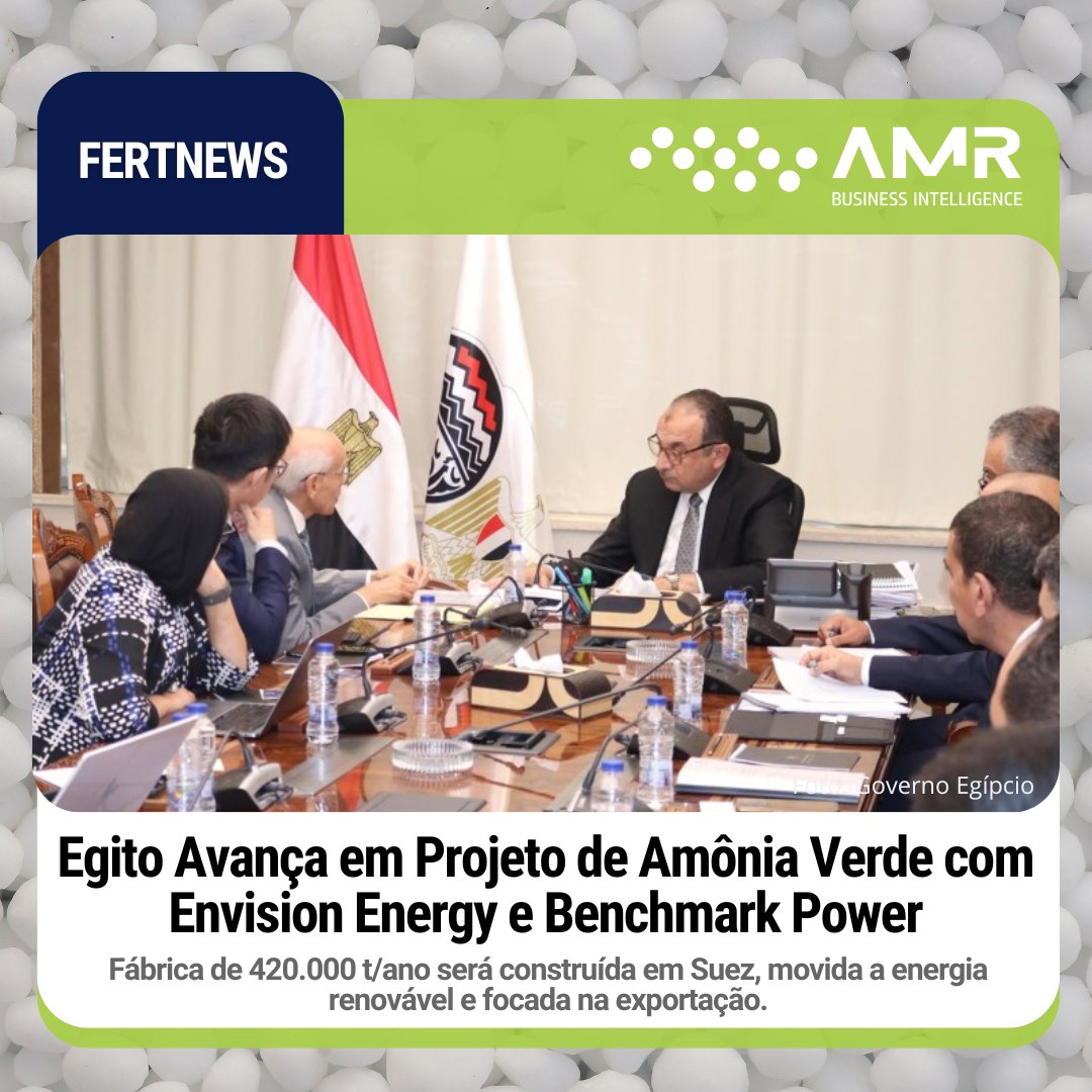 Capa da postagem Egito Avança em Projeto de Amônia Verde com Envision Energy e Benchmark Power