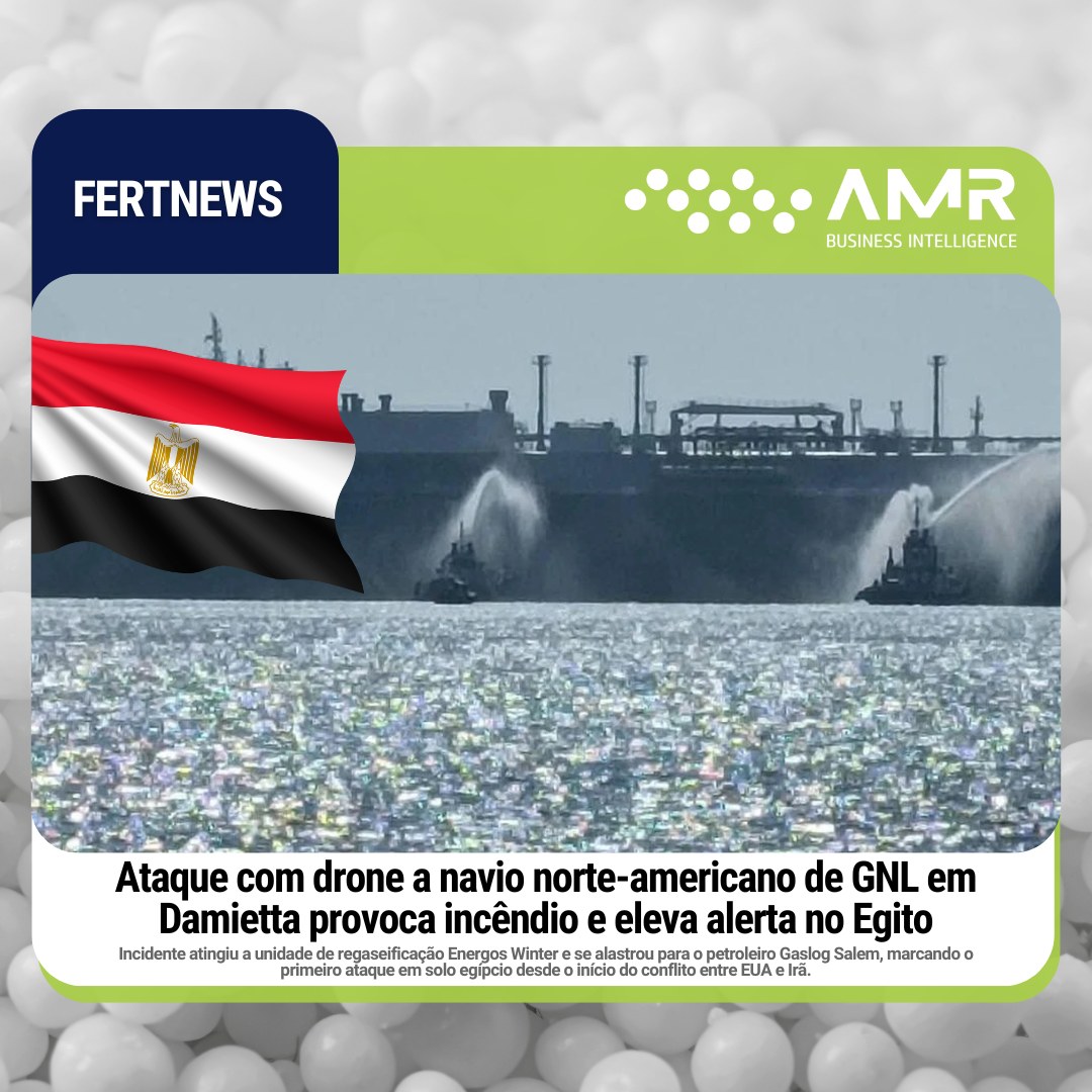 Capa da postagem Ataque com drone a navio norte-americano de GNL em Damietta provoca incêndio e eleva alerta no Egito