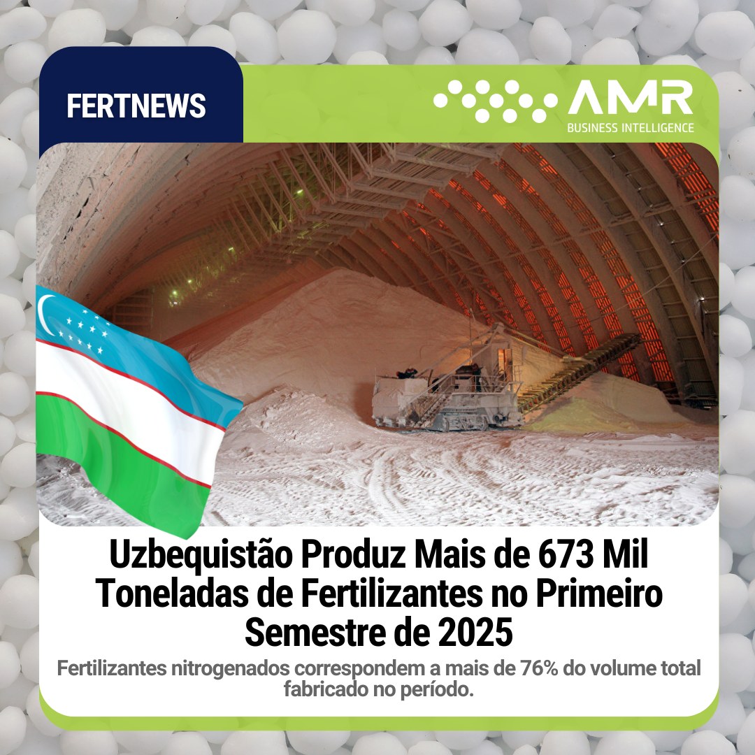 Capa da postagem Uzbequistão Produz Mais de 673 Mil Toneladas de Fertilizantes no Primeiro Semestre de 2025