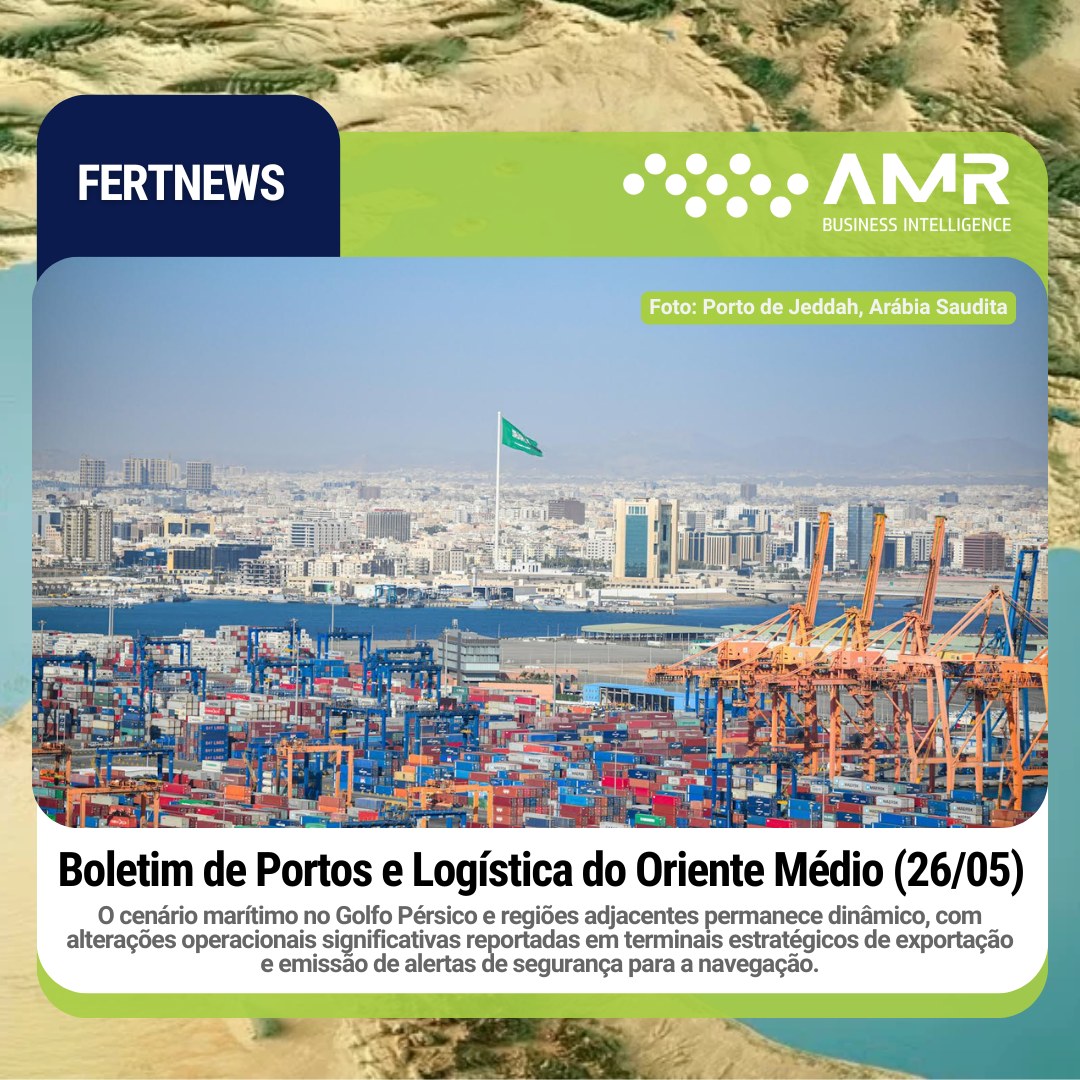 Capa da postagem Boletim de Portos e Logística do Oriente Médio (26/05)