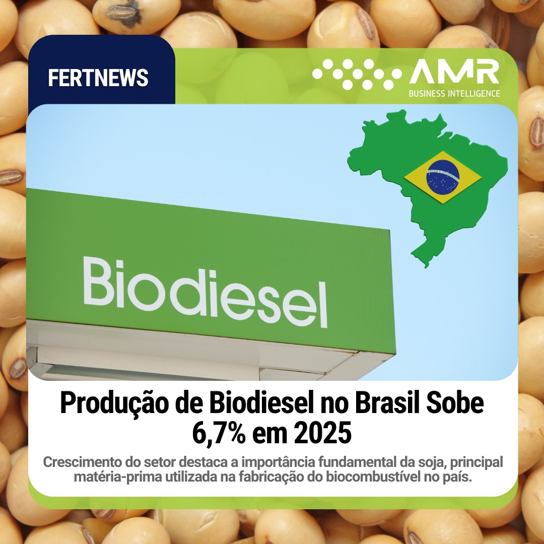 Capa da postagem Produção de Biodiesel no Brasil Sobe 6,7% em 2025