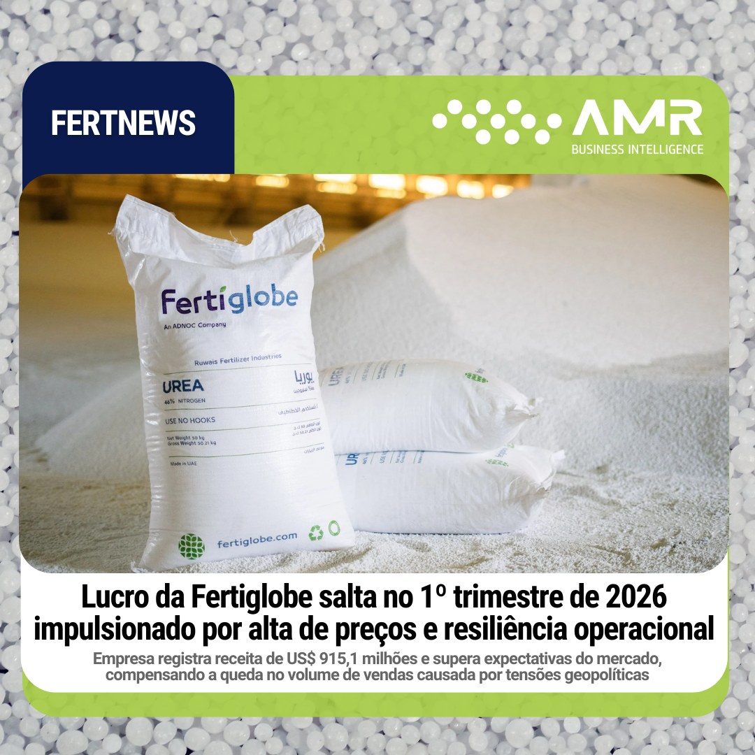 Capa da postagem Lucro da Fertiglobe salta no 1º trimestre de 2026 impulsionado por alta de preços e resiliência operacional