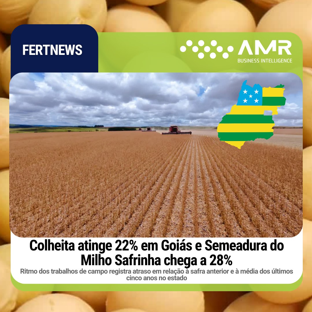 Capa da postagem Colheita atinge 22% em Goiás e Semeadura do Milho Safrinha chega a 28%