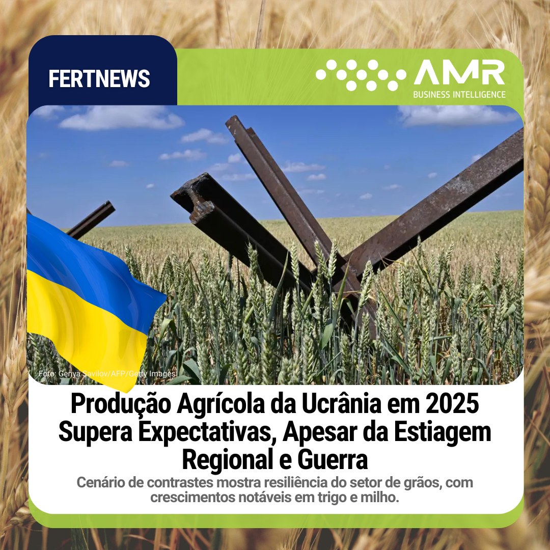 Capa da postagem Produção Agrícola da Ucrânia em 2025 Supera Expectativas, Apesar da Estiagem Regional e Guerra