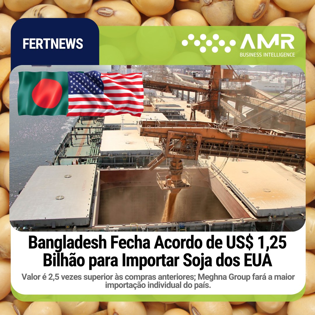 Capa da postagem Bangladesh Fecha Acordo de US$ 1,25 Bilhão para Importar Soja dos EUA