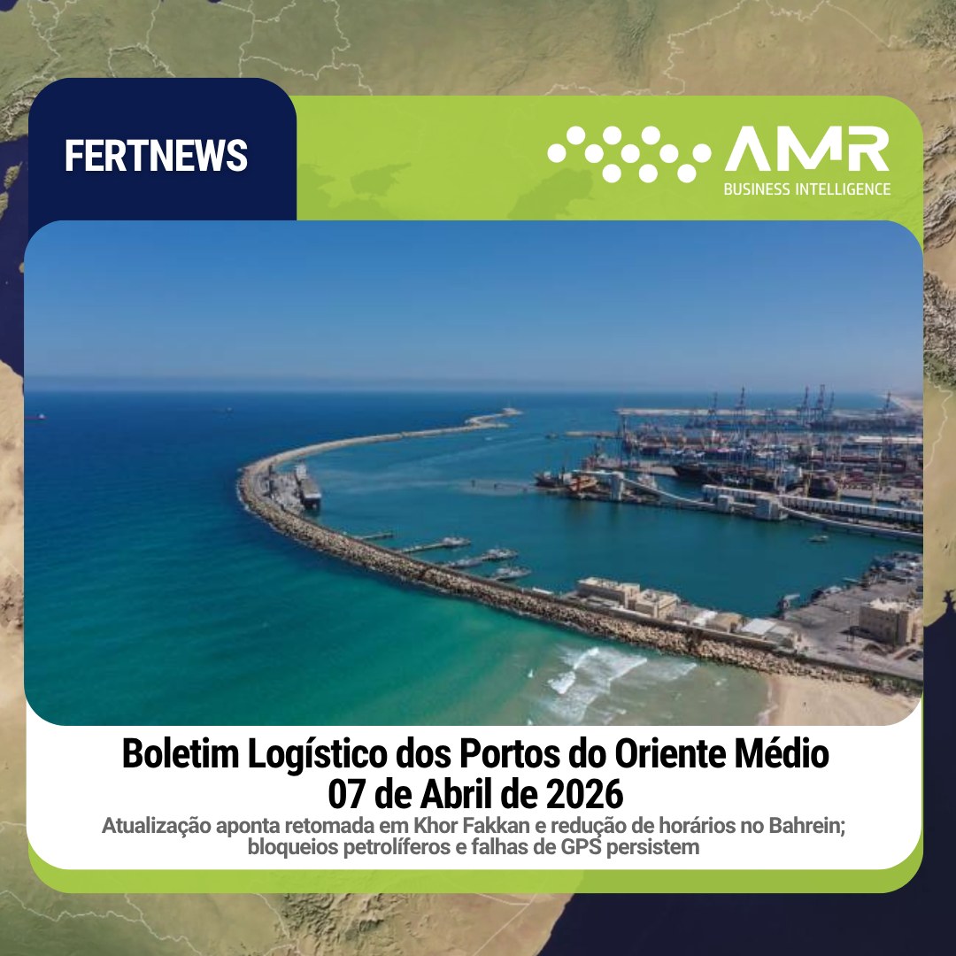 Capa da postagem Boletim Logístico dos Portos do Oriente Médio 07 de Abril de 2026