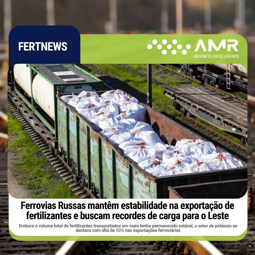 Capa da postagem Ferrovias Russas mantêm estabilidade na exportação de fertilizantes e buscam recordes de carga para o Leste