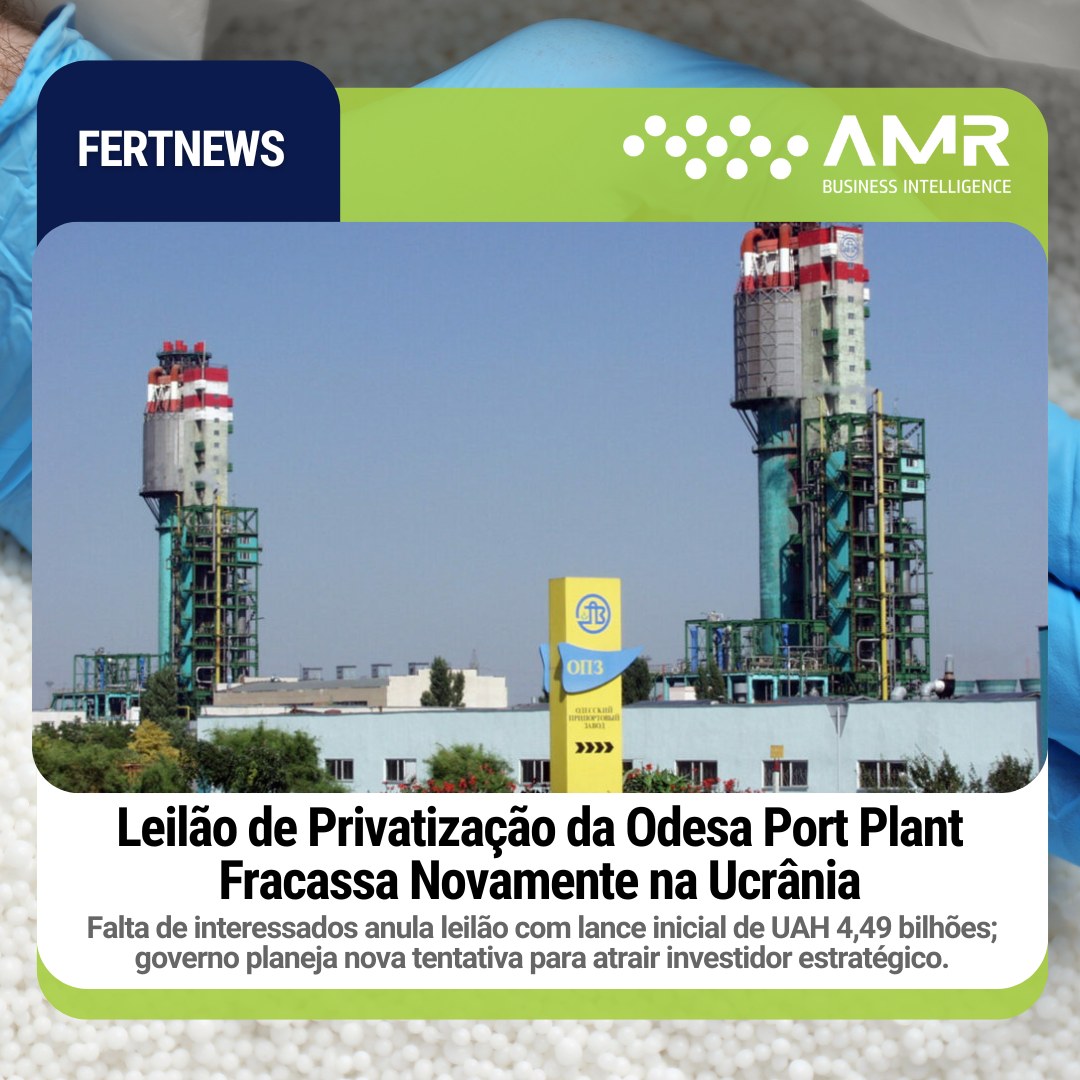 Capa da postagem Leilão de Privatização da Odesa Port Plant Fracassa Novamente na Ucrânia