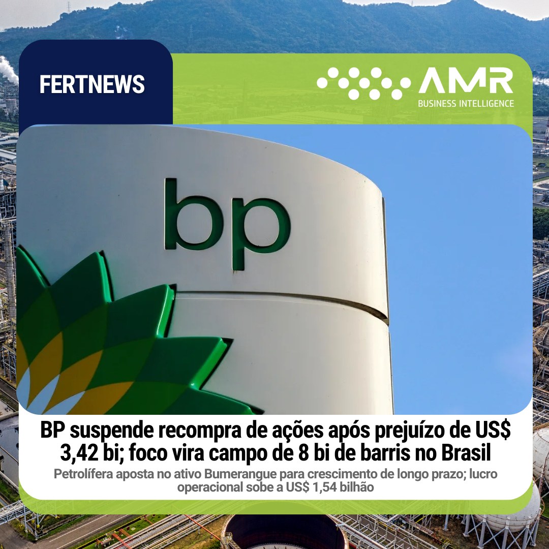 Capa da postagem BP suspende recompra de ações após prejuízo de US$ 3,42 bi; foco vira campo de 8 bi de barris no Brasil