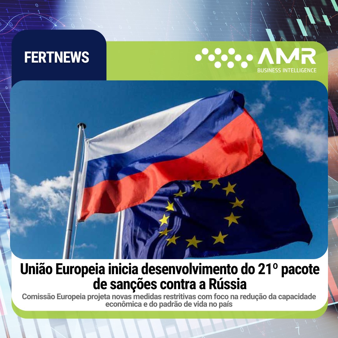 Capa da postagem União Europeia inicia desenvolvimento do 21º pacote de sanções contra a Rússia