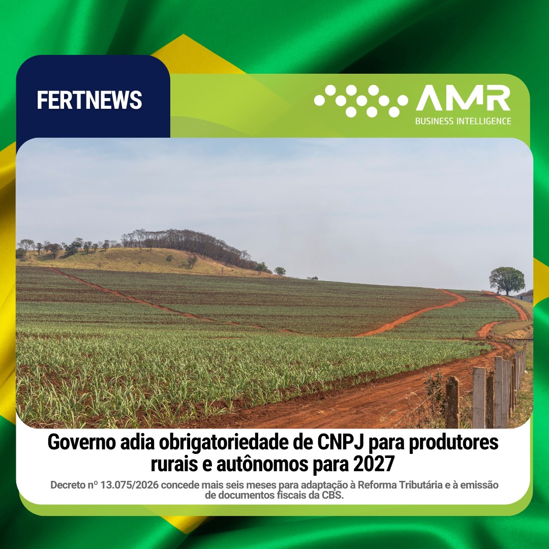 Capa da postagem Governo adia obrigatoriedade de CNPJ para produtores rurais e autônomos para 2027