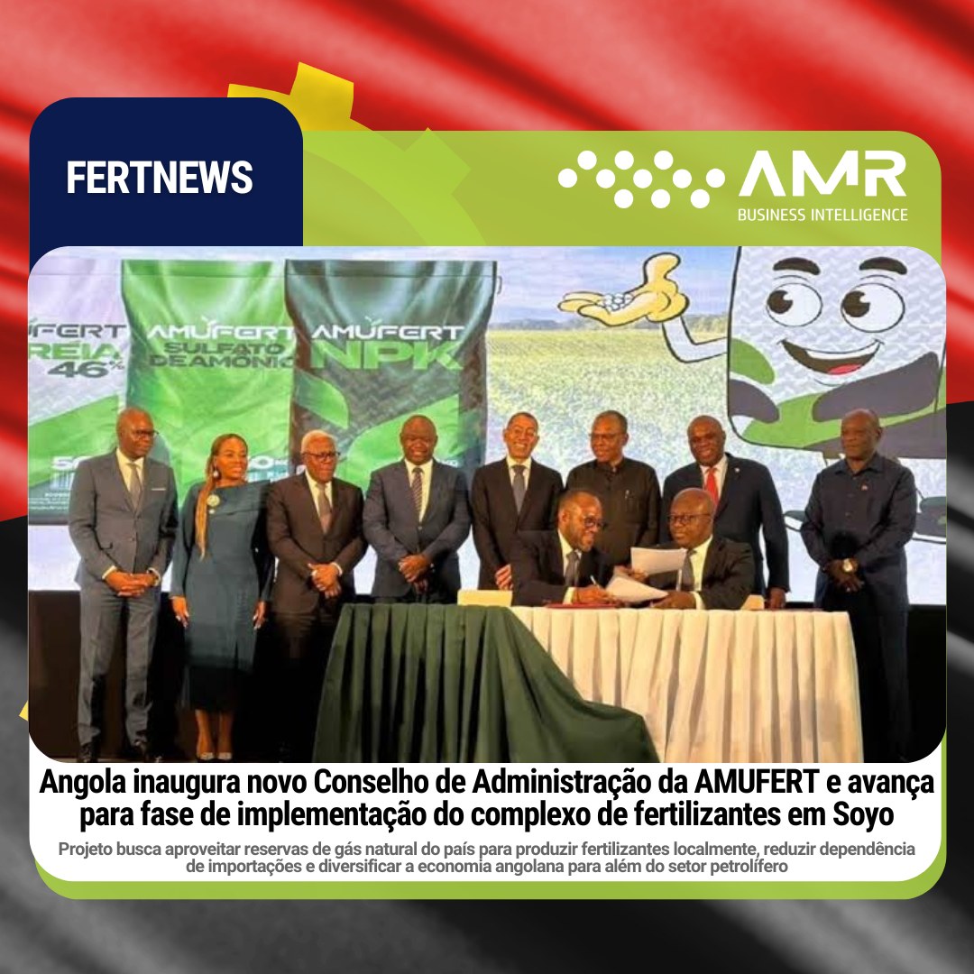 Capa da postagem Angola inaugura novo Conselho de Administração da AMUFERT e avança para fase de implementação do complexo de fertilizantes em Soyo