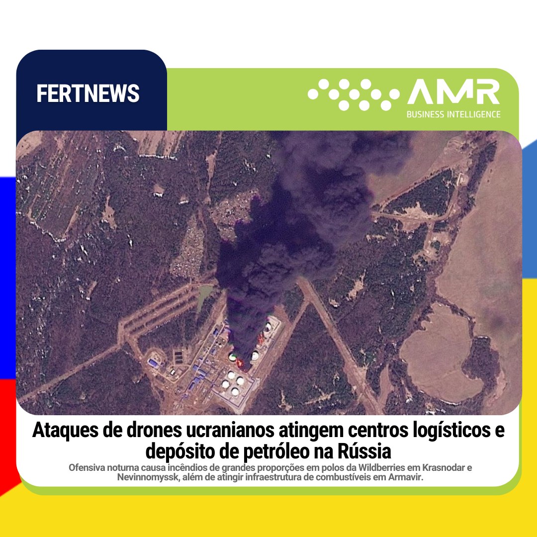 Capa da postagem Ataques de drones ucranianos atingem centros logísticos e depósito de petróleo na Rússia