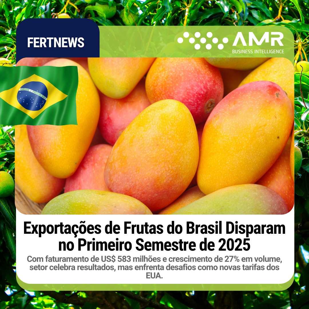 Capa da postagem Exportações de Frutas do Brasil Disparam no Primeiro Semestre de 2025