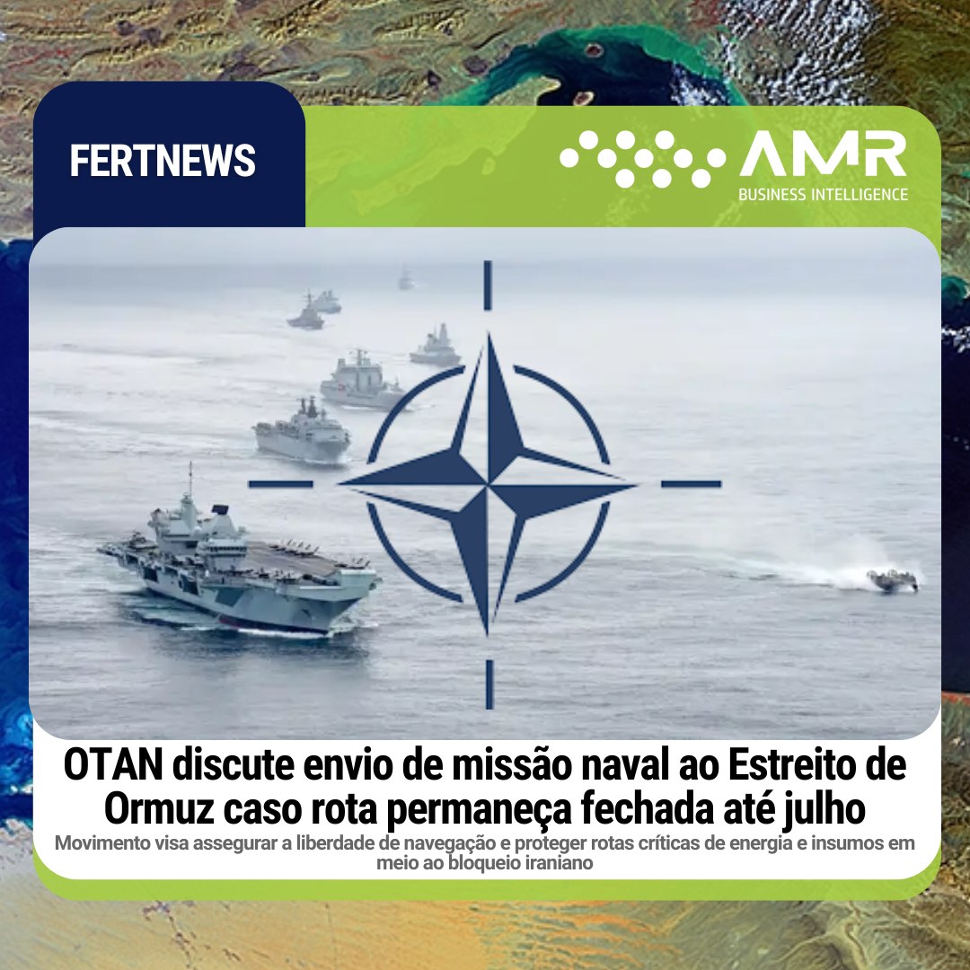 Capa da postagem OTAN discute envio de missão naval ao Estreito de Ormuz caso rota permaneça fechada até julho