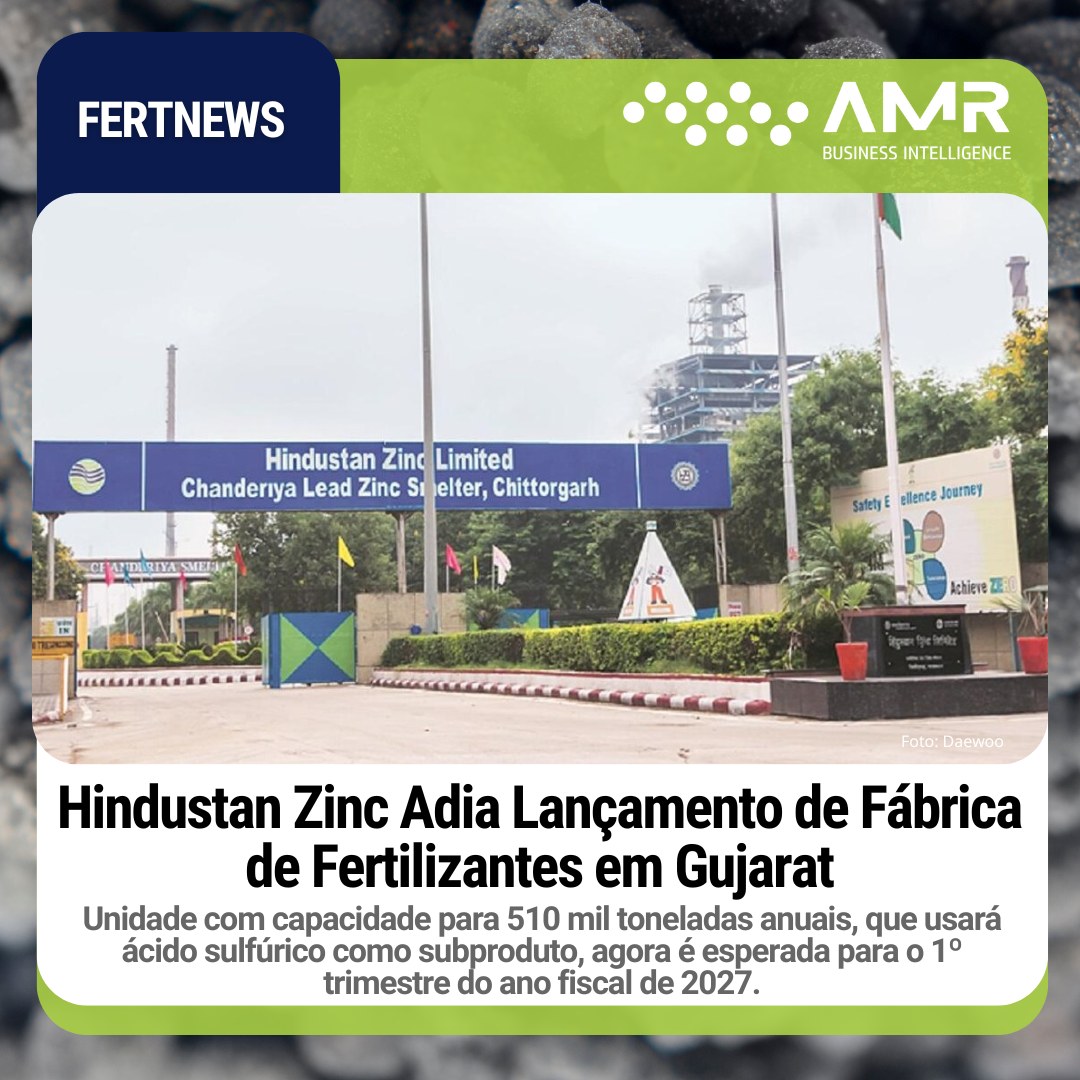 Capa da postagem Hindustan Zinc Adia Lançamento de Fábrica de Fertilizantes em Gujarat