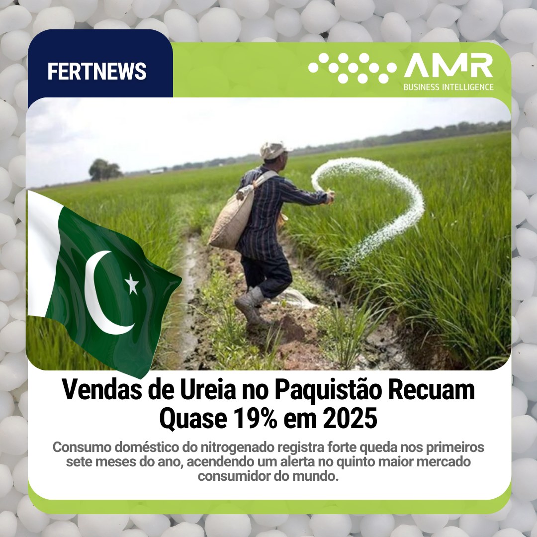 Capa da postagem Vendas de Ureia no Paquistão Recuam Quase 19% em 2025