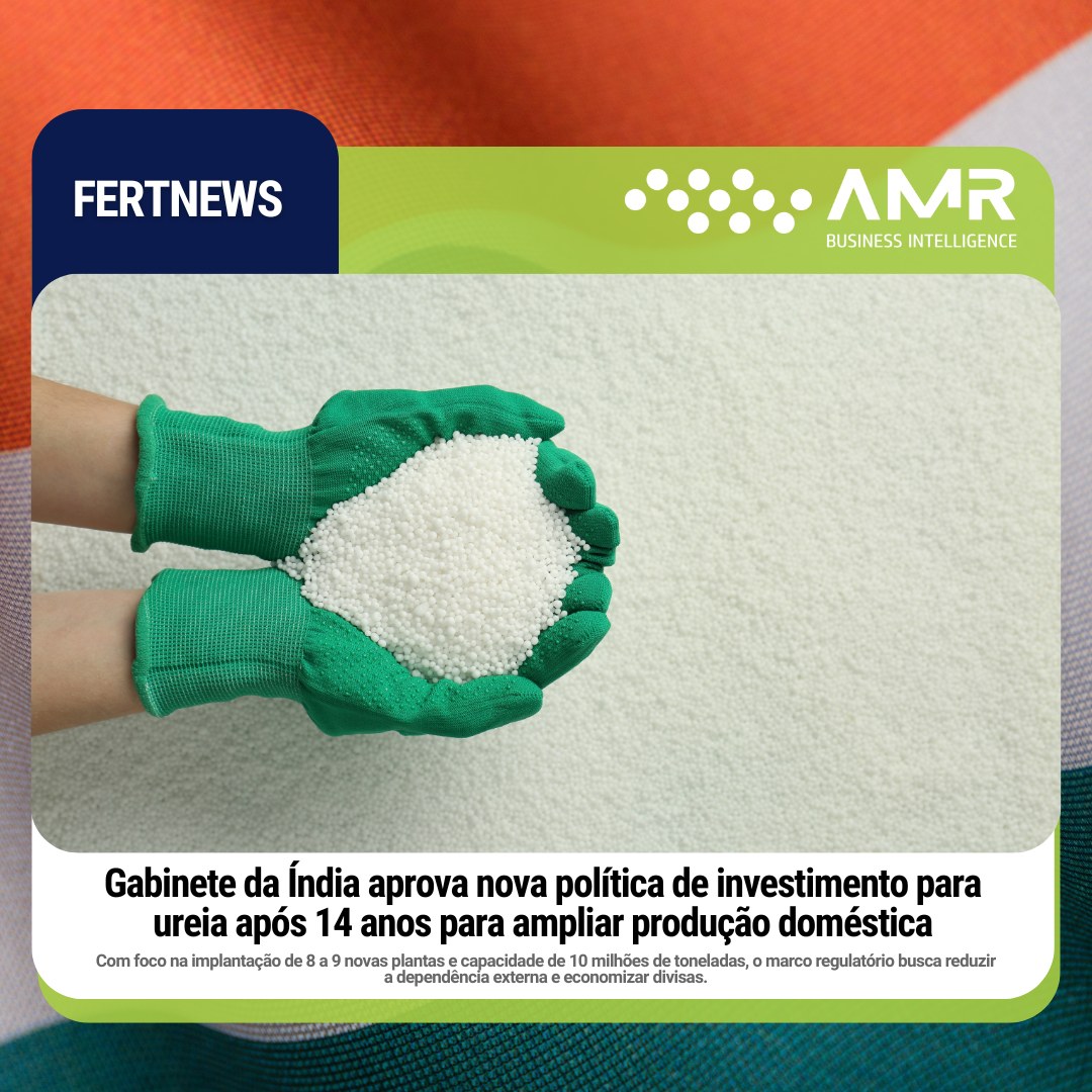 Capa da postagem Gabinete da Índia aprova nova política de investimento para ureia após 14 anos para ampliar produção doméstica