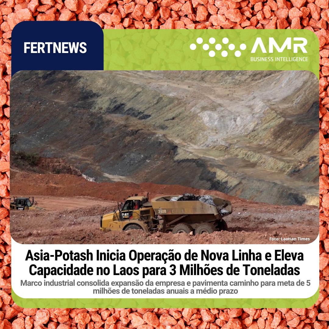 Capa da postagem Asia-Potash Inicia Operação de Nova Linha e Eleva Capacidade no Laos para 3 Milhões de Toneladas