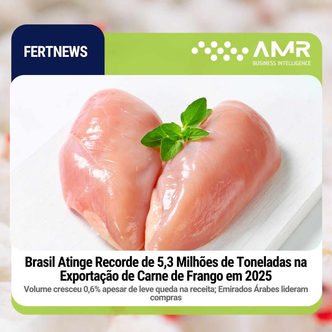 Capa da postagem Brasil Atinge Recorde de 5,3 Milhões de Toneladas na Exportação de Carne de Frango em 2025