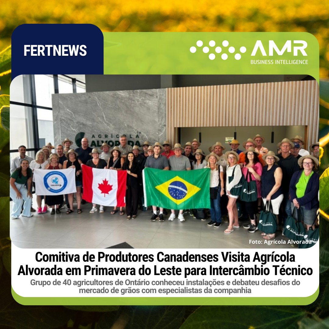 Capa da postagem Comitiva de Produtores Canadenses Visita Agrícola Alvorada em Primavera do Leste para Intercâmbio Técnico